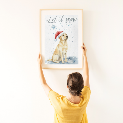 Custom Pet Portrait – “Let It Snow” Winter Edition