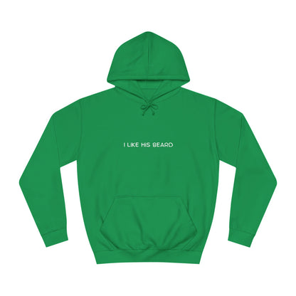 “I Like His Beard” Couples Hoodie – Funny Valentine’s Gift