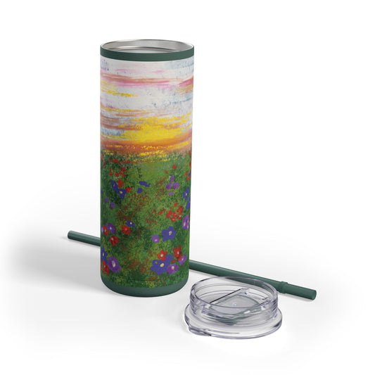 Wild Bloom “Floral Sunset” 20 oz Skinny Tumbler