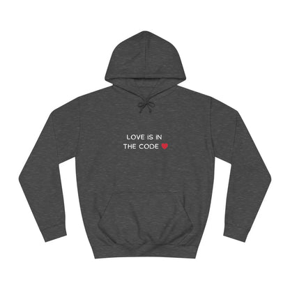 💻❤️ Love is in the Code Hoodie – Cozy & Geeky Valentine’s Gift for Developers & Tech Lovers