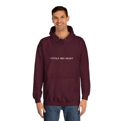 ❤️ "I Stole Her Heart" Unisex Hoodie – The Perfect Matching Gift for Couples! ❤️