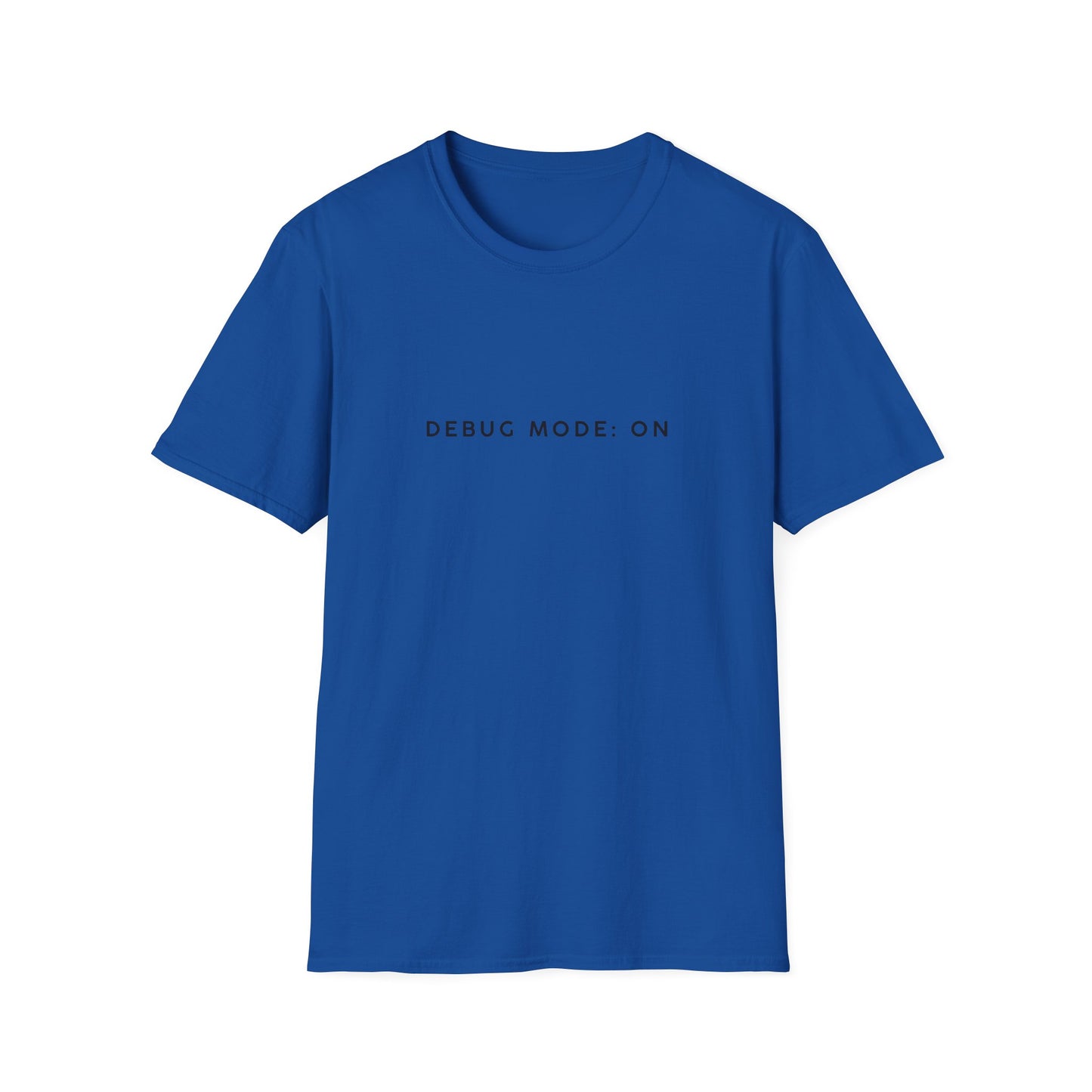 Unisex Softstyle T-Shirt - Debug Mode: ON Graphic Tee for Tech Enthusiasts