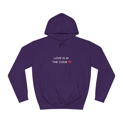 💻❤️ Love is in the Code Hoodie – Cozy & Geeky Valentine’s Gift for Developers & Tech Lovers