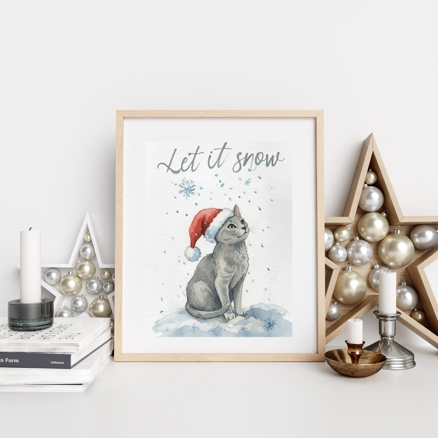 Custom Pet Portrait – “Let It Snow” Winter Edition