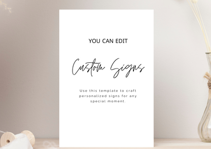 Editable Event Sign Template – Instant Download
