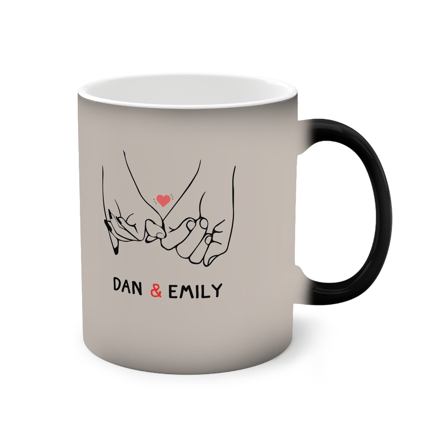 Personalized Surprise Mug – Heat Activated, Custom Name Magic Cup