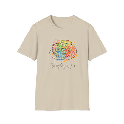 “Everything Is Fine” Unisex Soft‑Style T‑Shirt – Sarcastic Graphic Tee