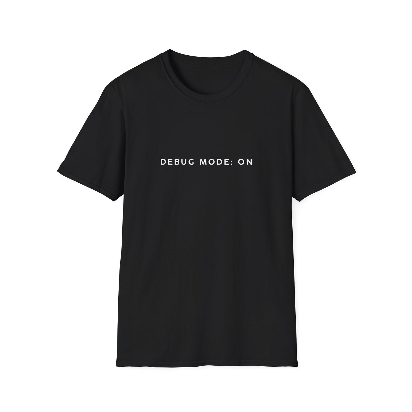 Unisex Softstyle T-Shirt - Debug Mode: ON Graphic Tee for Tech Enthusiasts