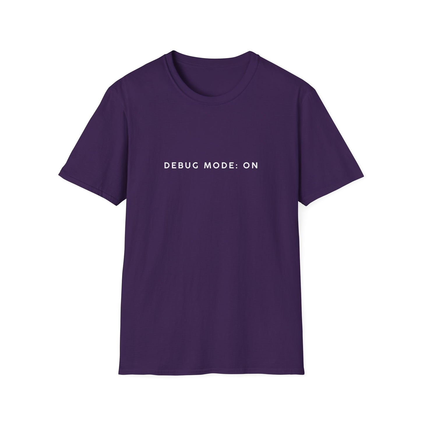 Unisex Softstyle T-Shirt - Debug Mode: ON Graphic Tee for Tech Enthusiasts