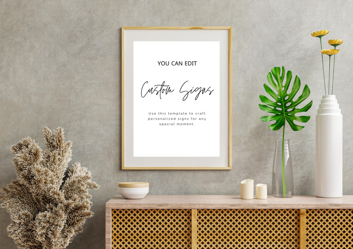 Editable Event Sign Template – Instant Download