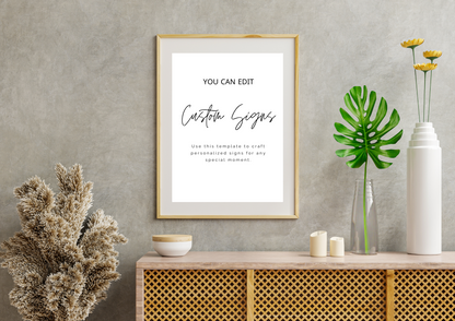 Editable Event Sign Template – Instant Download