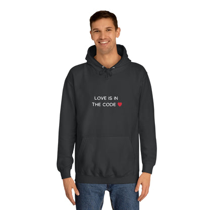 💻❤️ Love is in the Code Hoodie – Cozy & Geeky Valentine’s Gift for Developers & Tech Lovers