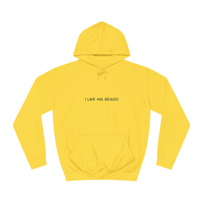 “I Like His Beard” Couples Hoodie – Funny Valentine’s Gift
