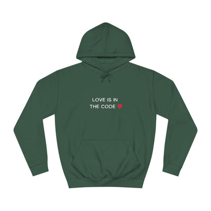 💻❤️ Love is in the Code Hoodie – Cozy & Geeky Valentine’s Gift for Developers & Tech Lovers