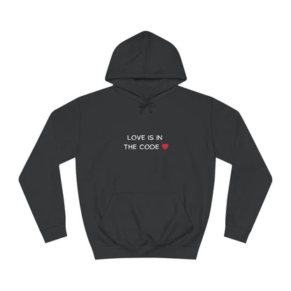 💻❤️ Love is in the Code Hoodie – Cozy & Geeky Valentine’s Gift for Developers & Tech Lovers