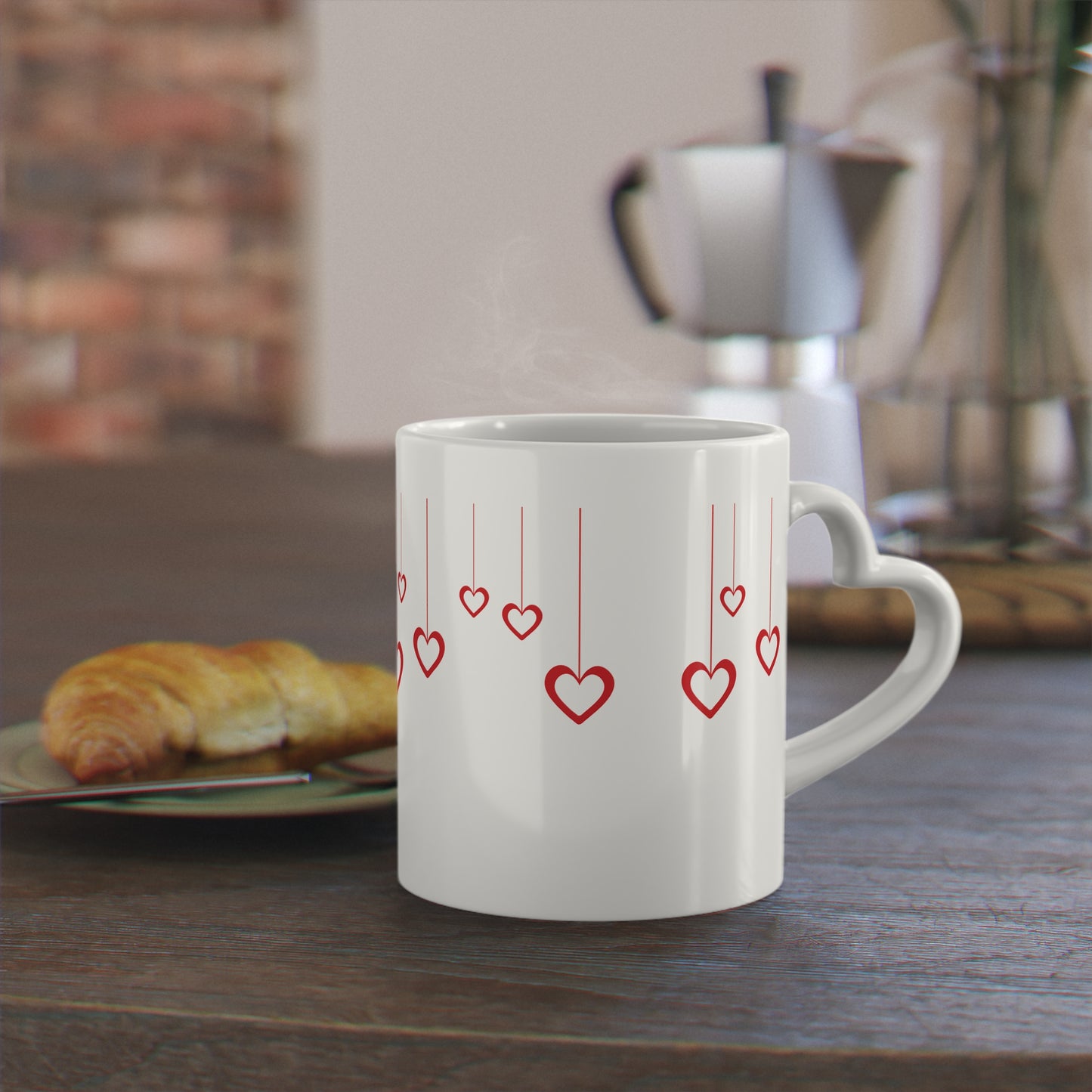 Heart-Handle Mug for Coffee & Tea Lovers | Perfect Gift for Valentine's Day & Anniversaries
