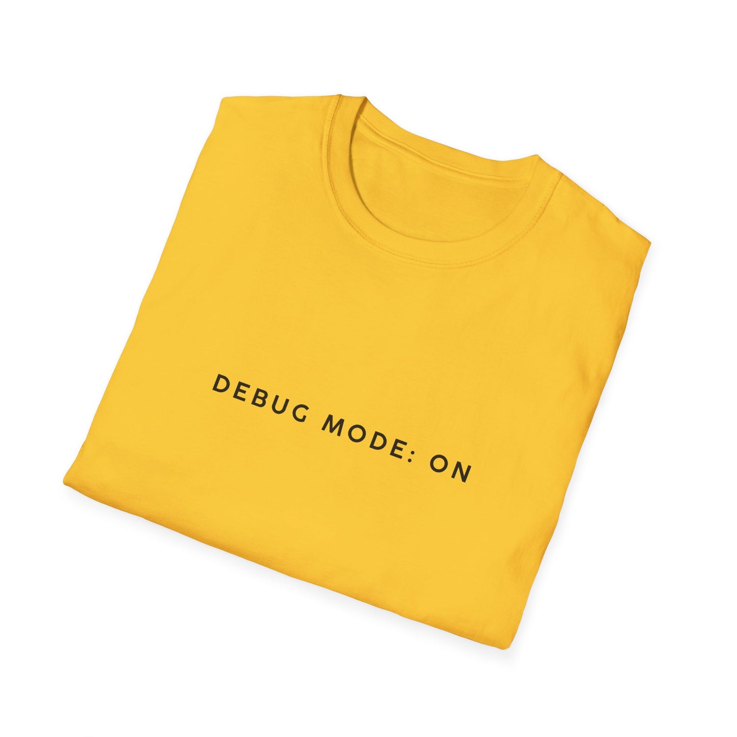 Unisex Softstyle T-Shirt - Debug Mode: ON Graphic Tee for Tech Enthusiasts