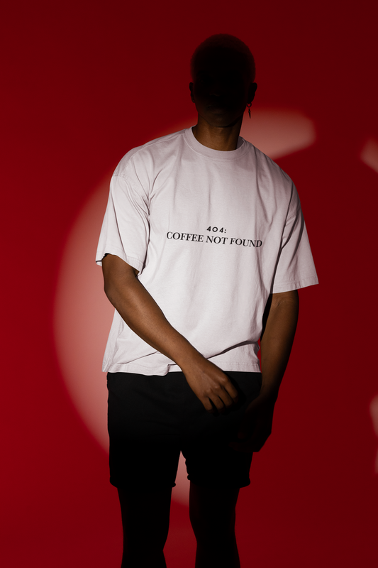 404 Coffee Not Found | Organic Oversized T-Shirt