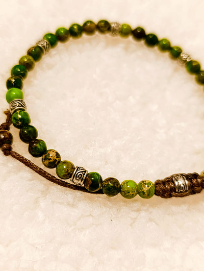 Handmade Jasper Stone Beaded Bracelet