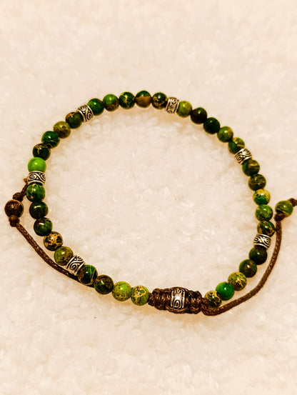 Handmade Jasper Stone Beaded Bracelet