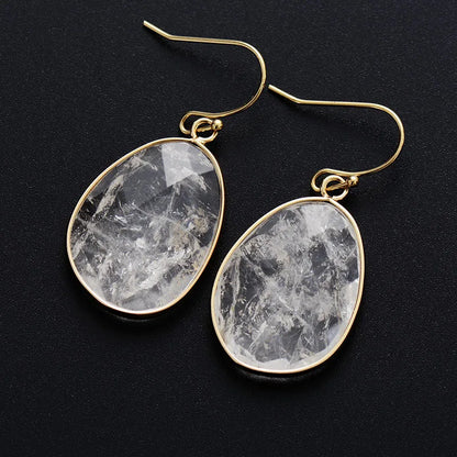 Boho Gem Huggie Earrings