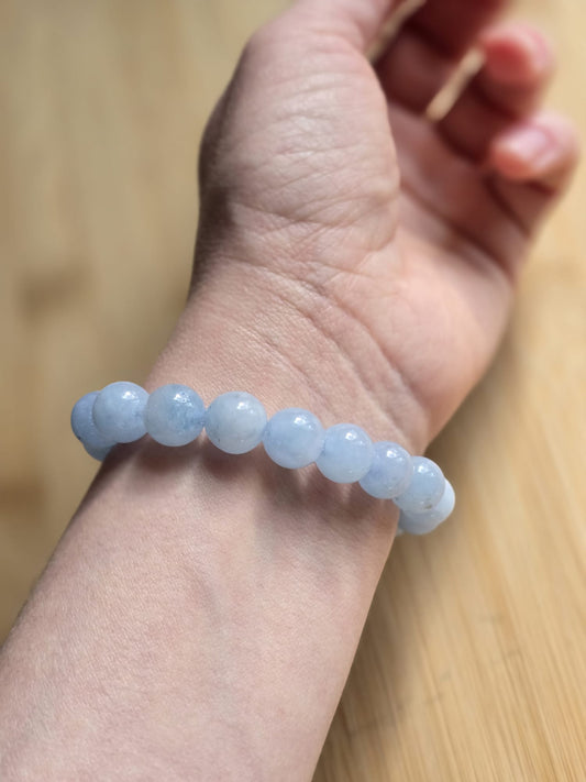 Ocean Clarity – Aquamarine Bracelet