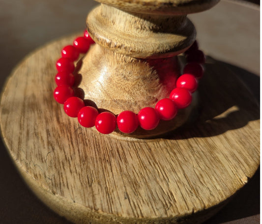 Crimson Power – Red Jasper Bracelet