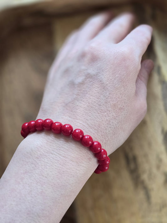 Crimson Power – Red Jasper Bracelet