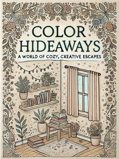 Color Hideaways Coloring Book – Cozy Indoor Scenes (Digital)