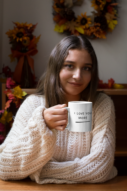 💖 "I Love You More" Mug – The Perfect Gift for Someone Special!