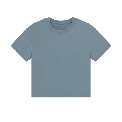 Women’s Organic Boxy Tie-Dye T-Shirt – ‘Leave Me the F* Alone’